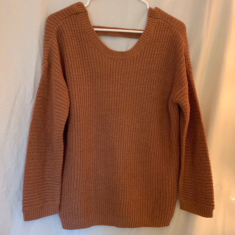 Oversized Burnt Orange Sweater